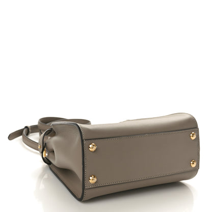 Fendi Vitello Seta Shiny Nappa Plexiglass Tortoise Mini Peekaboo Iconic Satchel Tortora 4 of 10