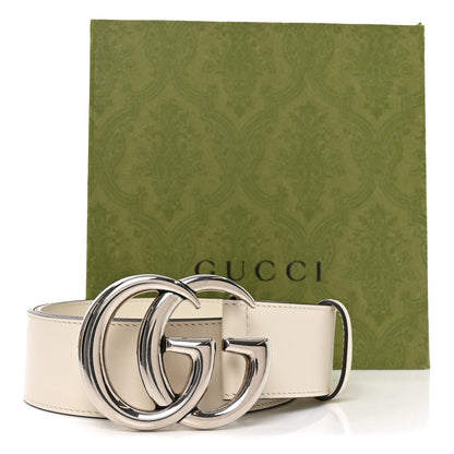 Gucci Calfskin Double G 40mm Belt 85 34 Mystic White 5 of 5