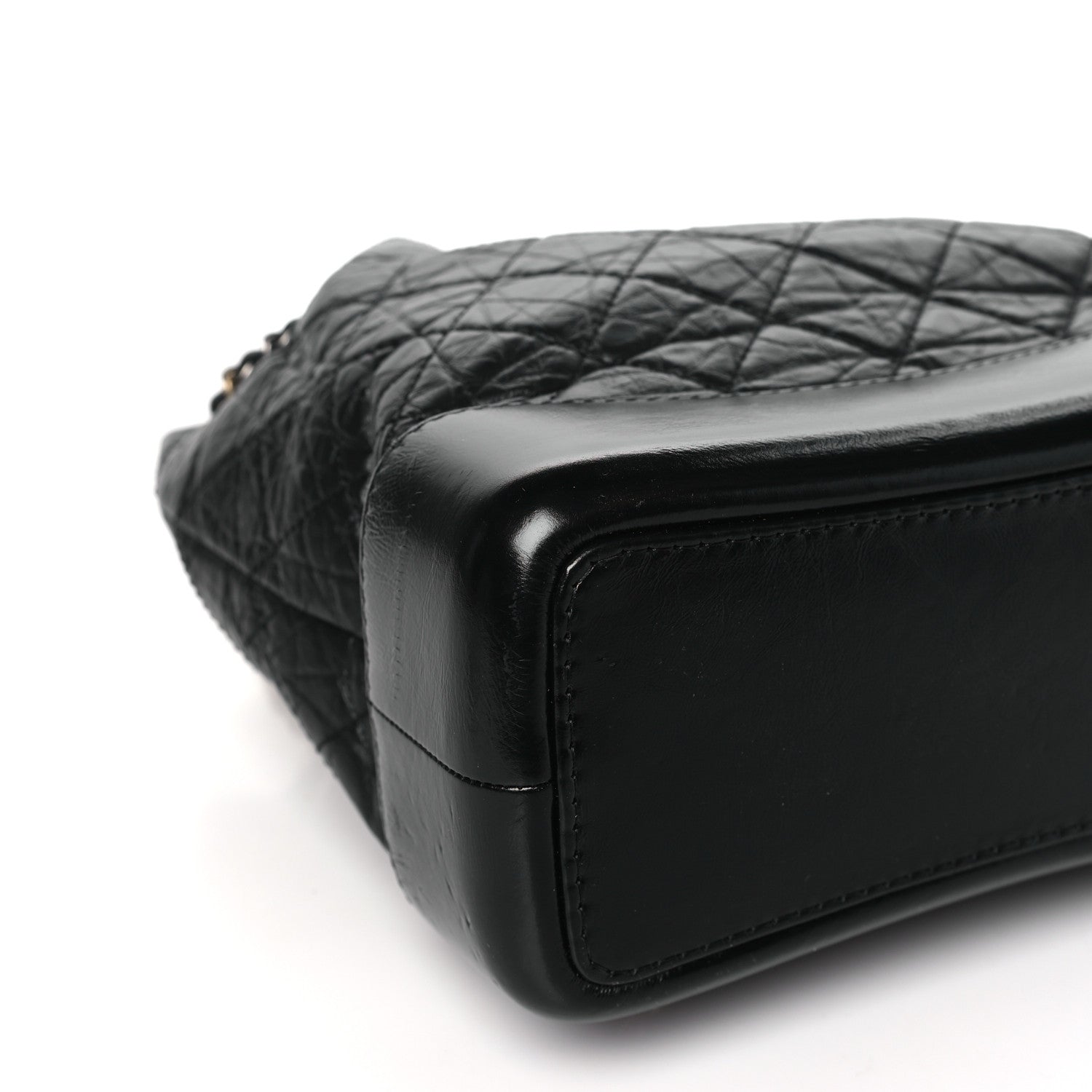 Chanel Aged Calfskin Quilted Small Gabrielle Backpack Black 9 of 10