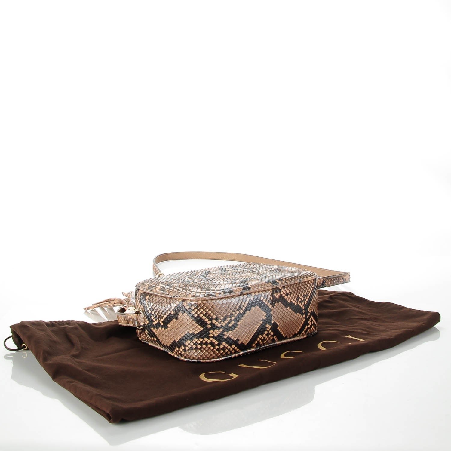 Gucci Metallic Python Small Soho Disco Bag Pink Pearl 4 of 7