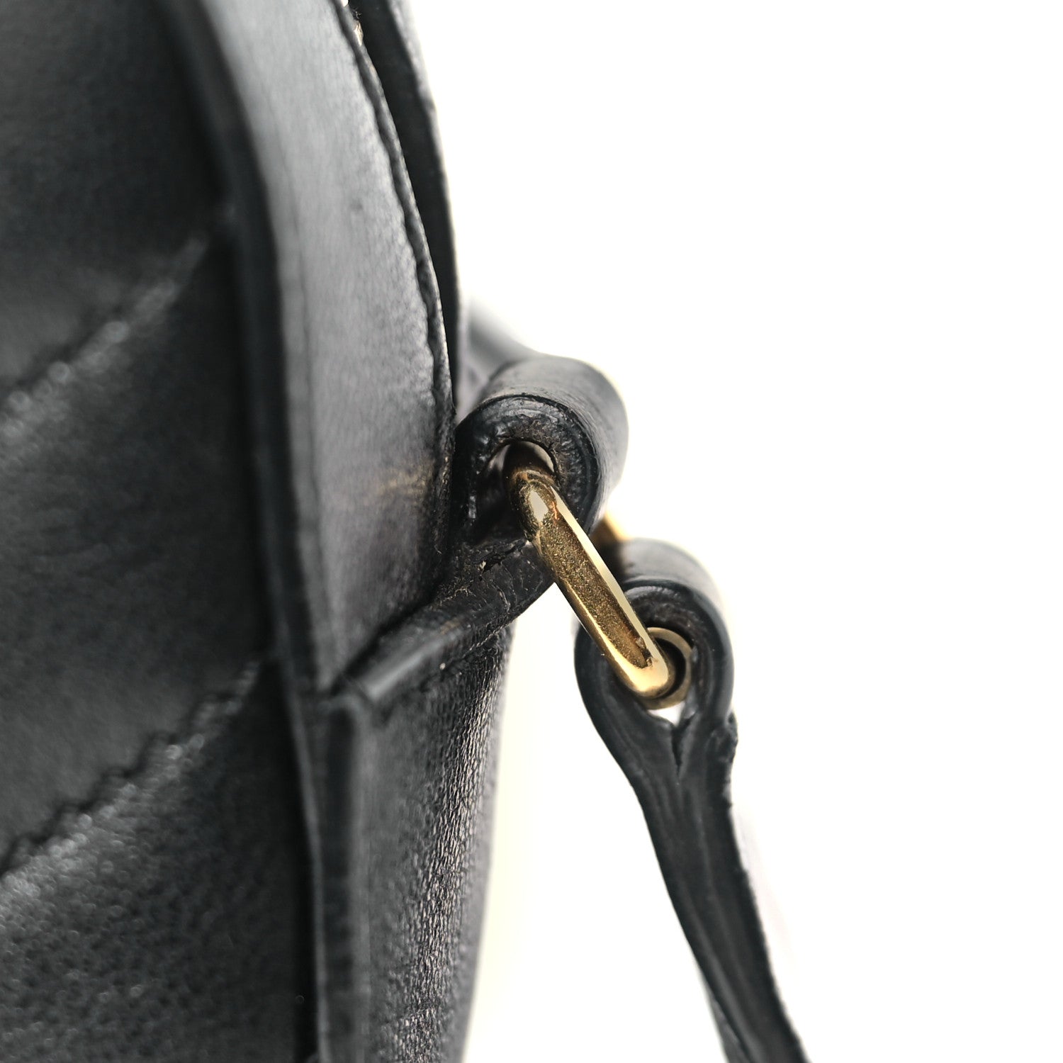 Saint Laurent Lambskin Chevron Small Classic Monogram Camera Bag Nero Black 11 of 11