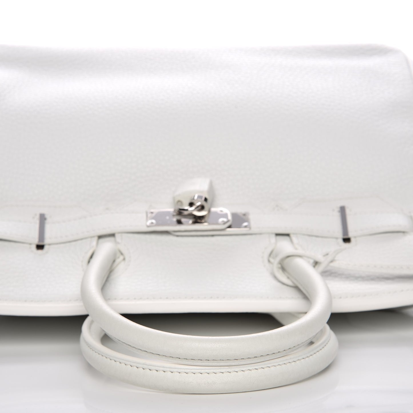 Taurillon Clemence Birkin 30 White