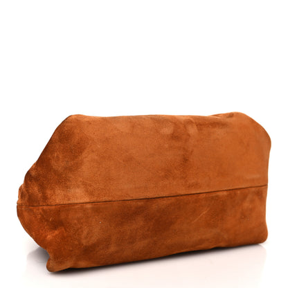 Khaite Suede Calfskin Beatrice Small Hobo Caramel 4 of 10