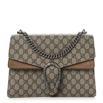 Gucci GG Supreme Monogram Medium Dionysus Shoulder Bag Taupe 1 of 11