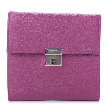 Hermes Chevre Mysore Clic 12 Wallet Rose Pourpre 1 of 10