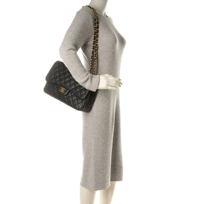 Chanel Caviar Quilted Jumbo Single Flap Black 2 of 8