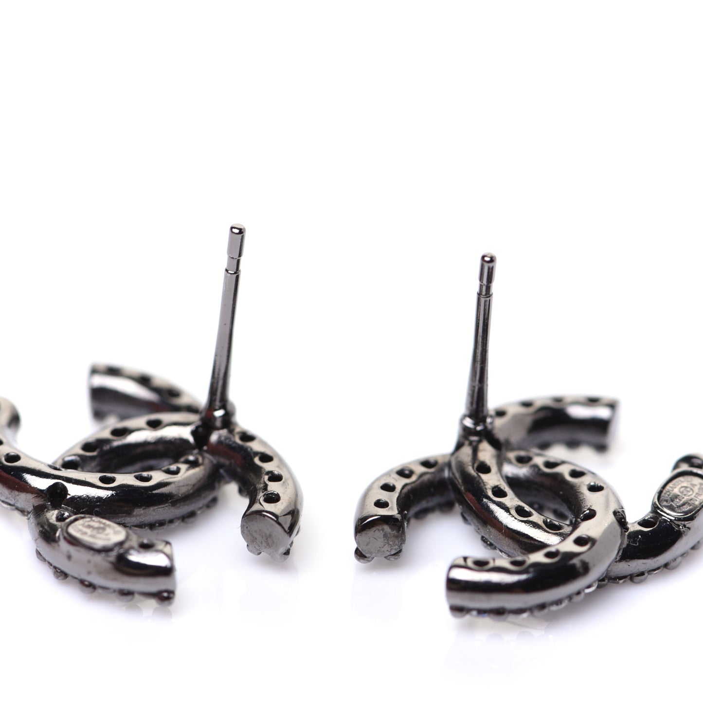 Ruthenium Crystal CC Earrings