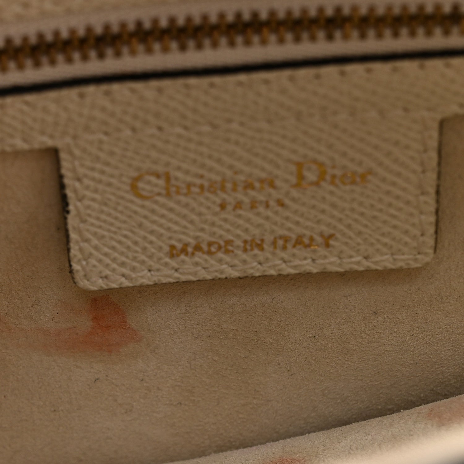 Christian Dior Grained Calfskin Saddle Bag White 16 of 18