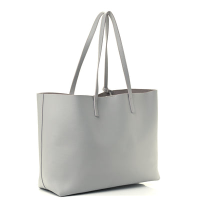 Saint Laurent Calfskin Large Shopping Tote Light Gray 3 of 10