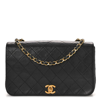 Chanel Lambskin Quilted Small Single Flap Black 1 of 14