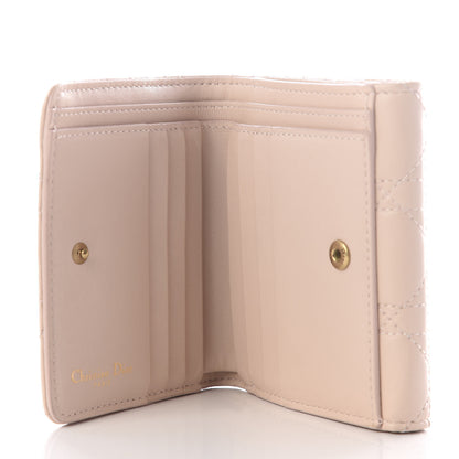 Christian Dior Lambskin Cannage Dioraddict Flap Wallet Rose Poudre 6 of 10