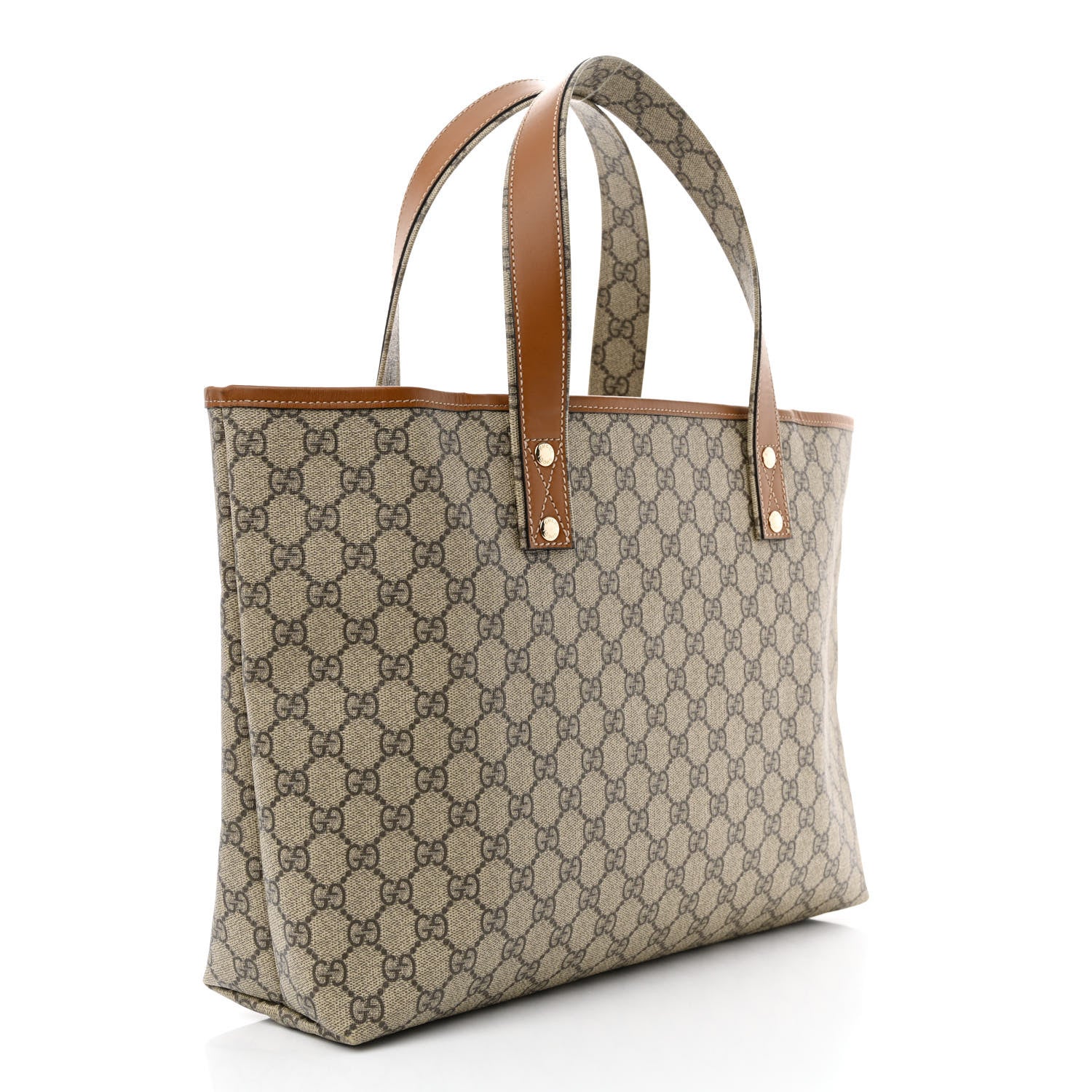 Gucci GG Plus Monogram Medium Signature Web Loop Tote Brown 3 of 10