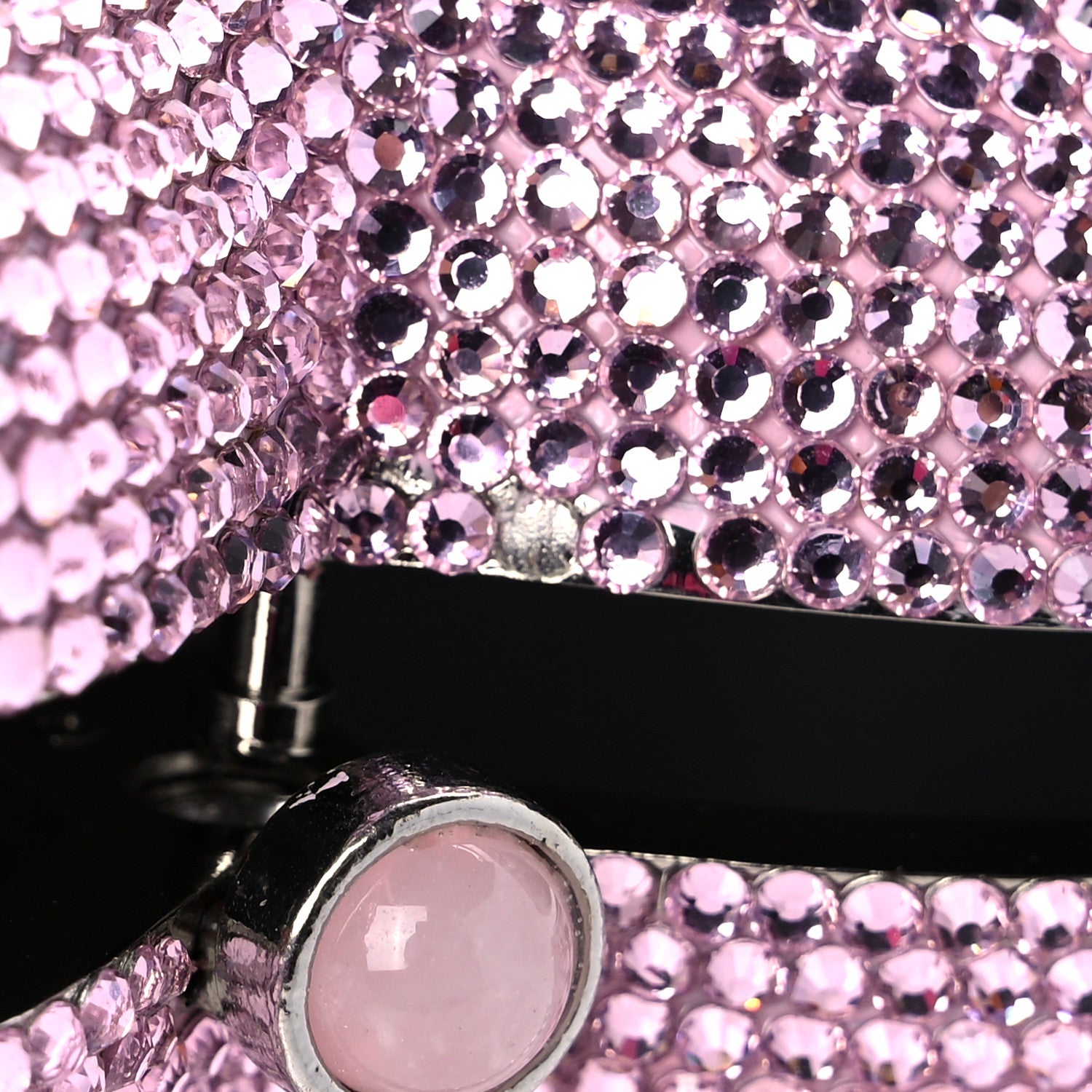 Judith Leiber Crystal Heart Minaudiere Clutch Pink 5 of 9