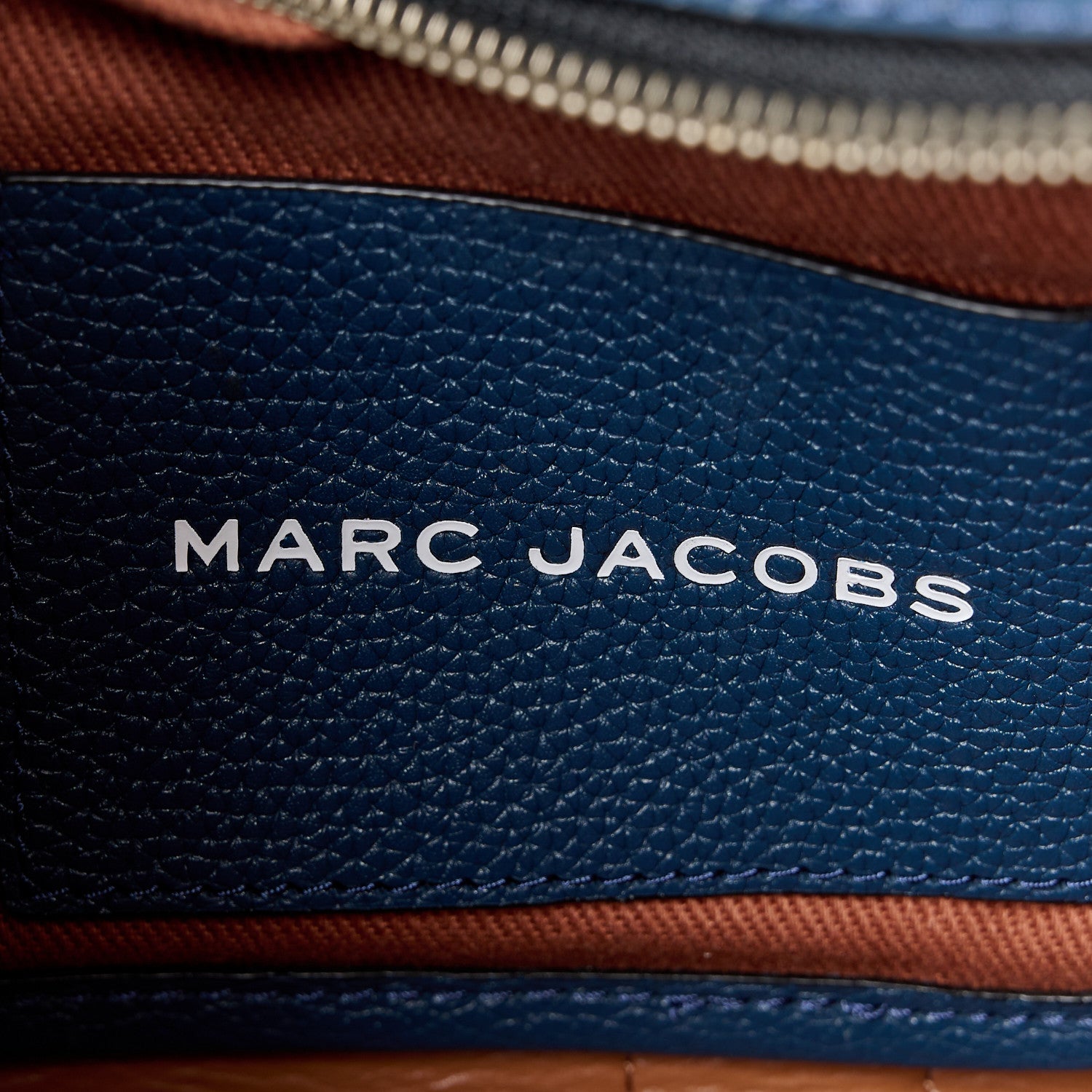 Marc Jacobs Grained Calfskin Small The Tote Bag Blue Sea 6 of 12