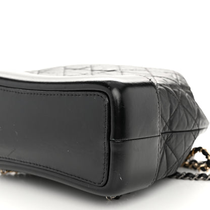 Chanel Aged Calfskin Quilted Small Gabrielle Backpack Black 10 of 10