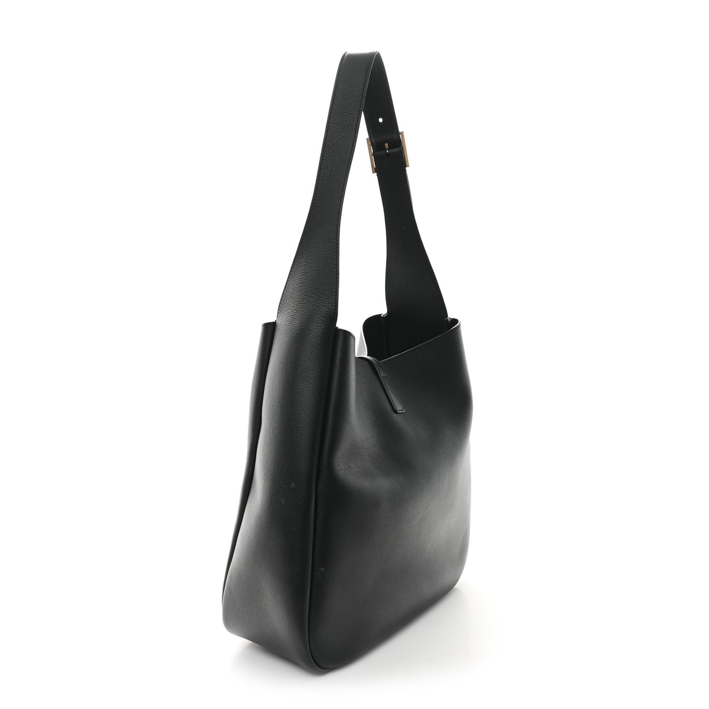 Smooth Calfskin Large Le 5 A 7 Soft Hobo Black