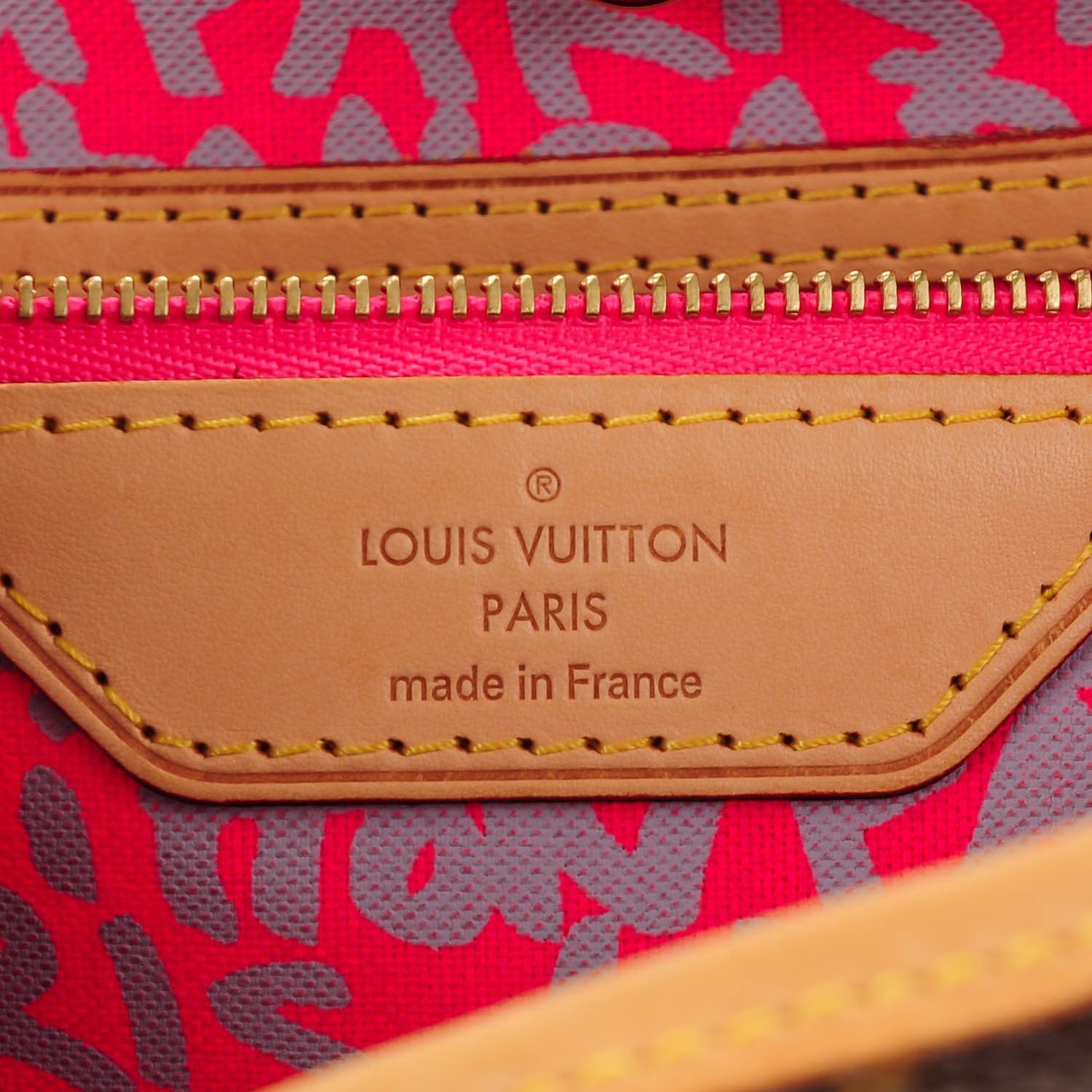 Louis Vuitton Monogram Graffiti Neverfull GM Fuchsia 6 of 7