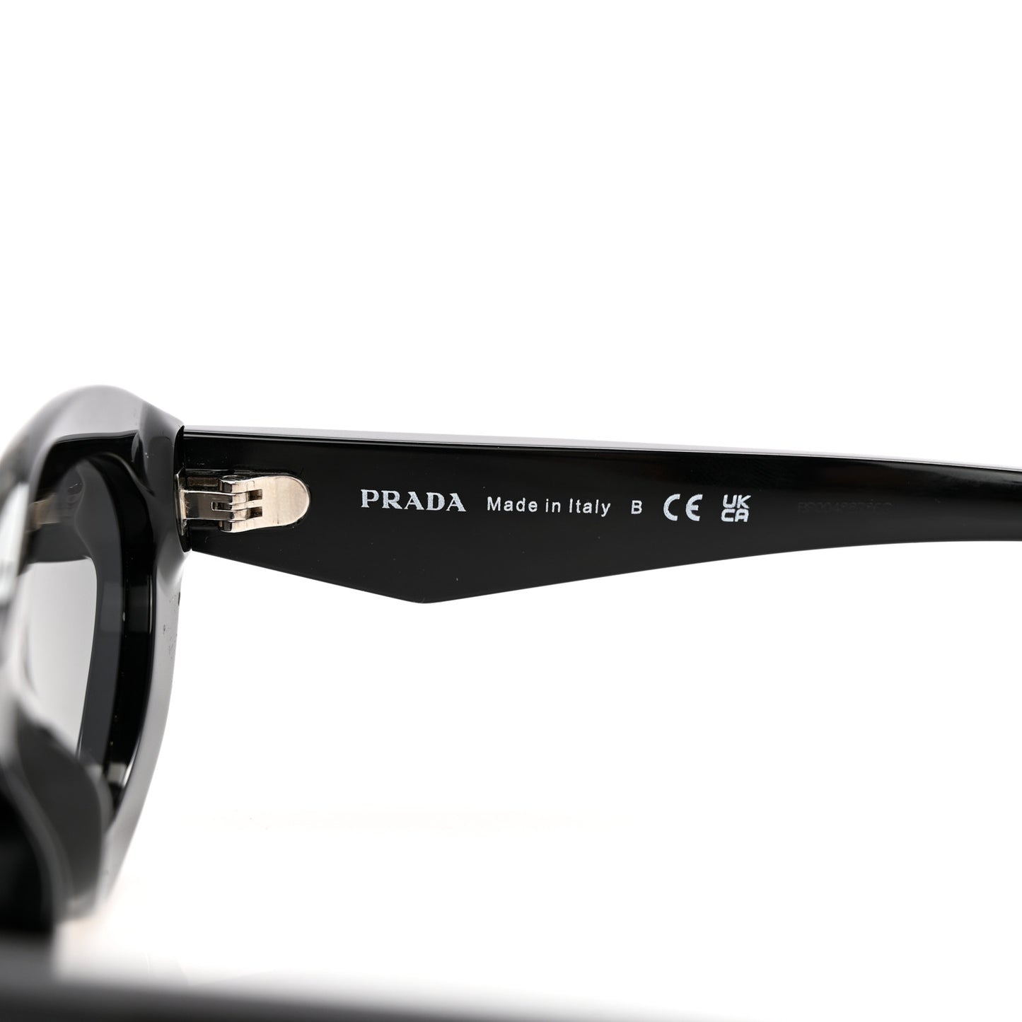 Acetate Oval Sunglasses SPR 26Z Black