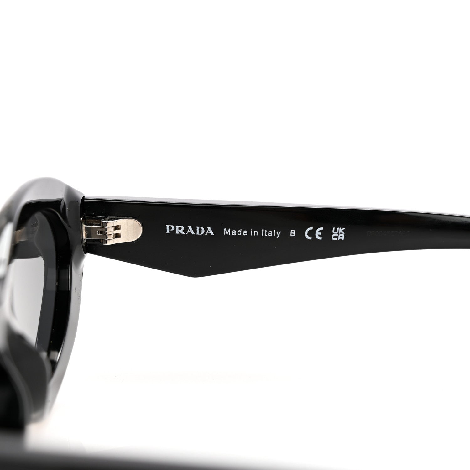 Prada Acetate Oval Sunglasses SPR 26Z Black 5 of 7