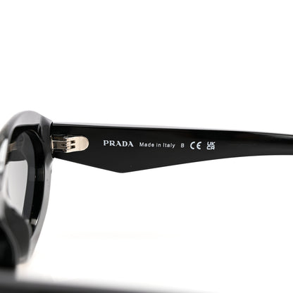 Prada Acetate Oval Sunglasses SPR 26Z Black 5 of 7
