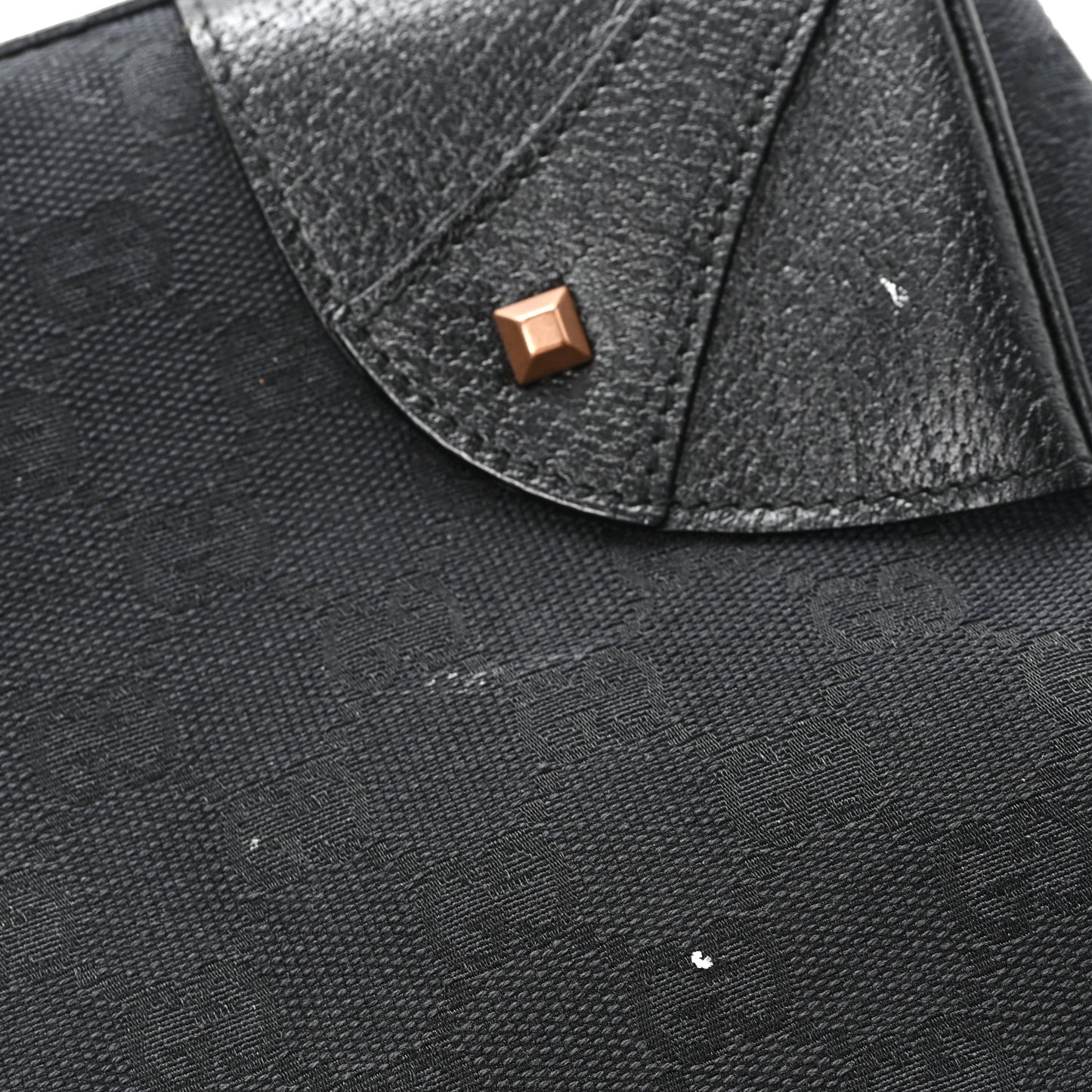 Monogram Calfskin Large Bardot Tote Black