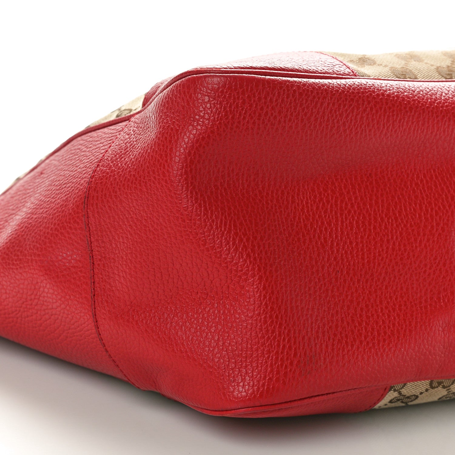 Gucci Monogram Bree Zippered Tote Beige Red 9 of 12