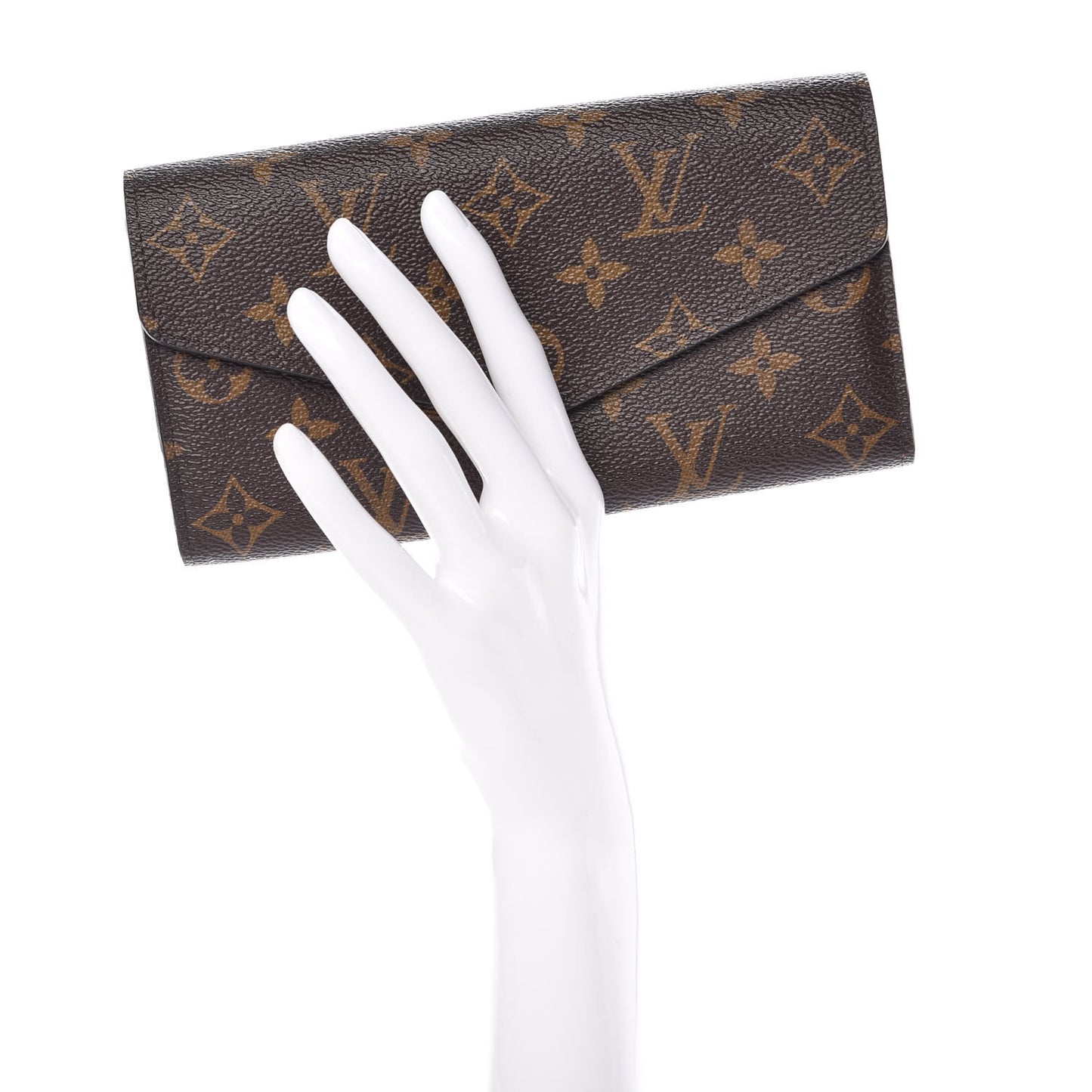 Monogram Sarah Wallet NM Coquelicot