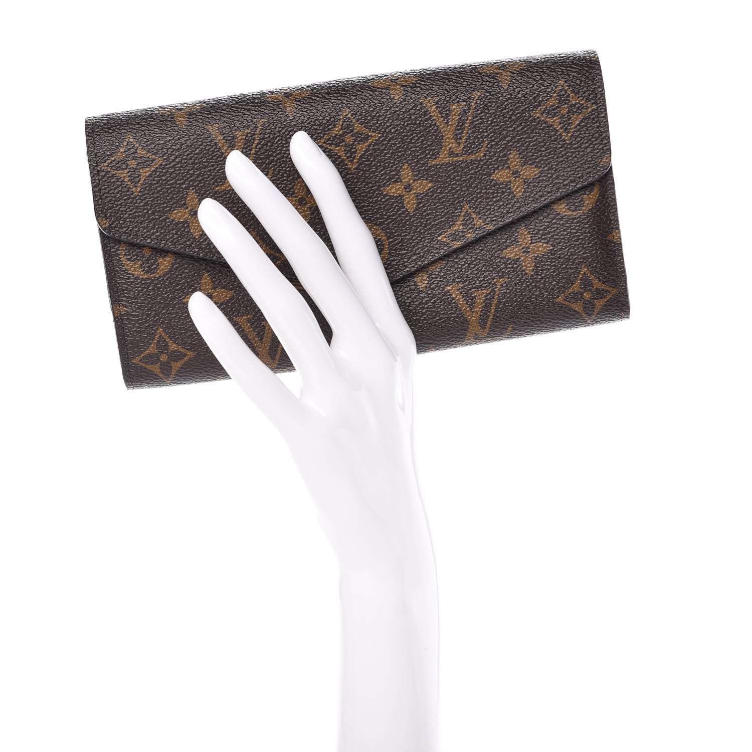 Louis Vuitton Monogram Sarah Wallet NM Coquelicot 2 of 8