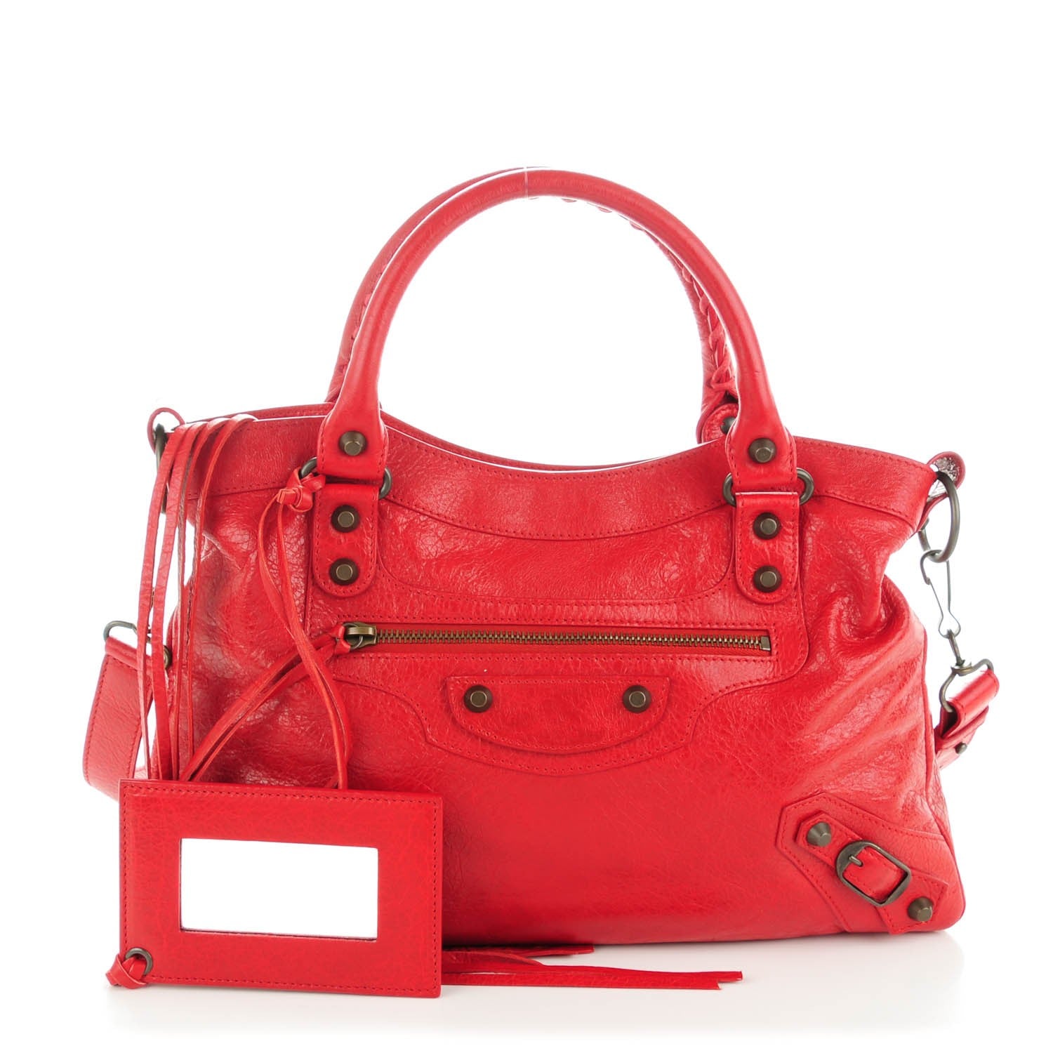 Balenciaga Agneau Classic Hardware Town Rouge Lipstick 1 of 7