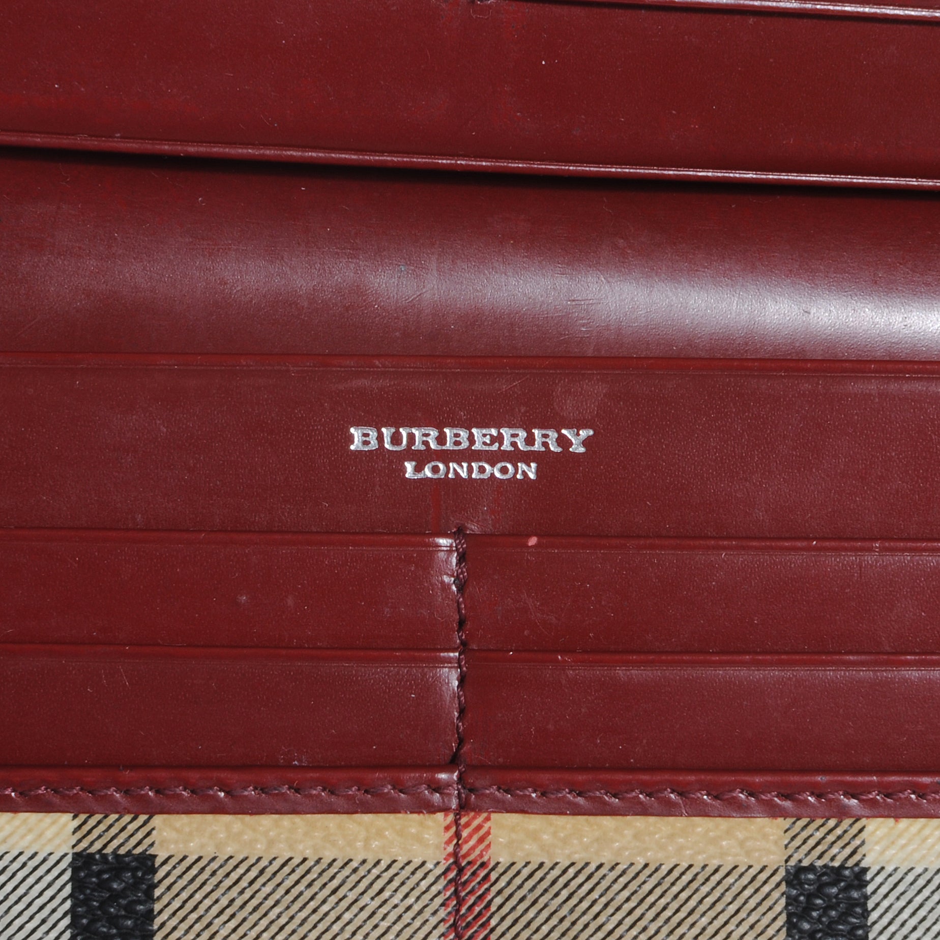 Burberry Haymarket Check Continental Wallet 5 of 6