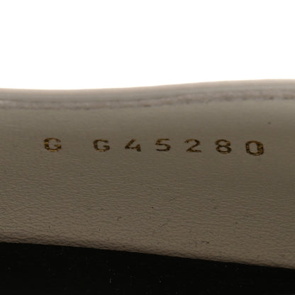 Chanel Calfskin Patent Mary Janes Flats 36 White Black 9 of 10