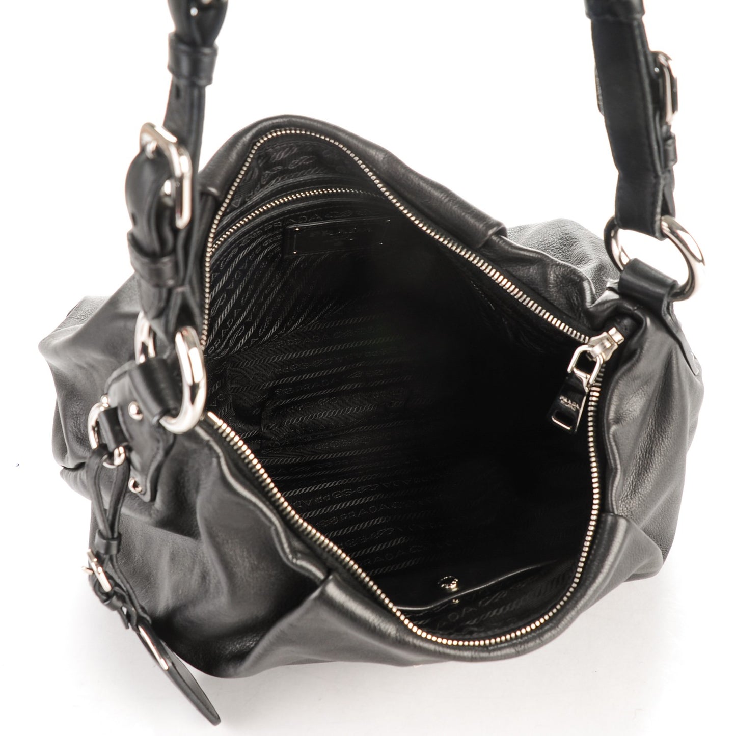 Soft Calf Hobo Nero Black