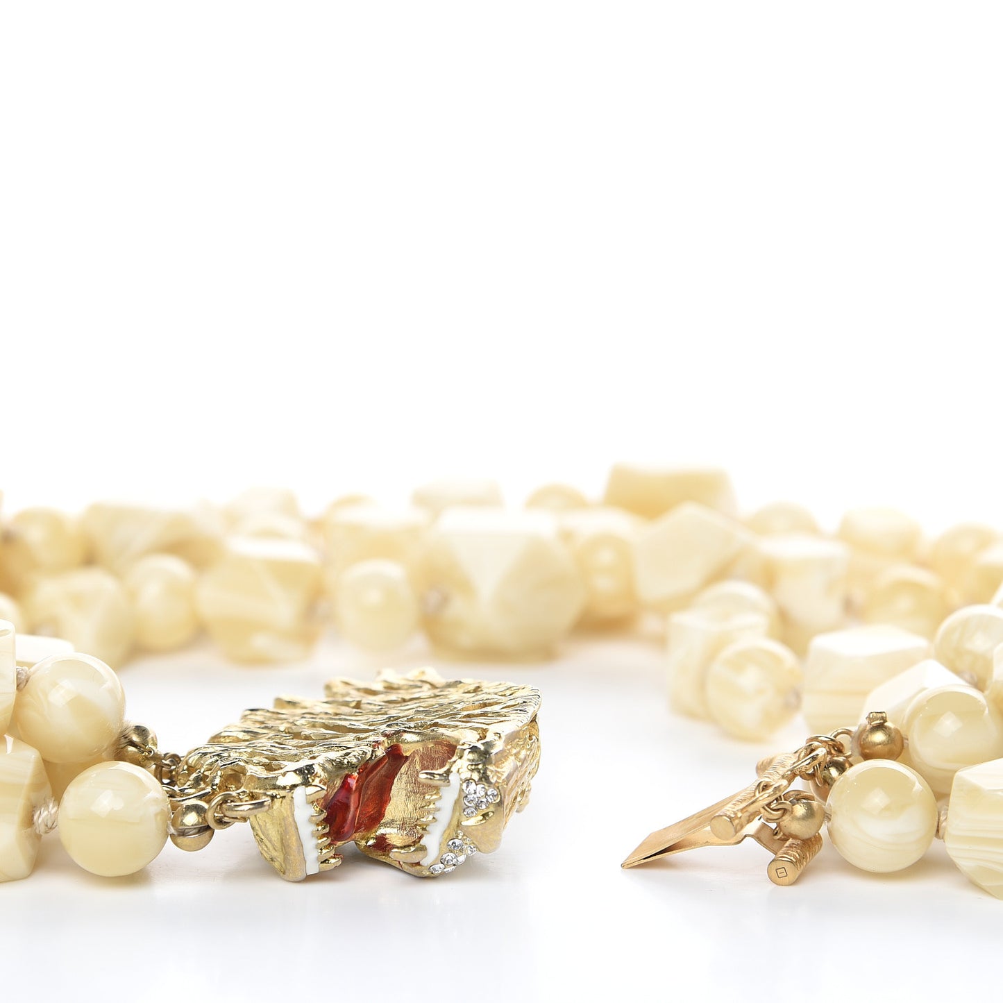Resin Crystal Beaded Rajah Necklace