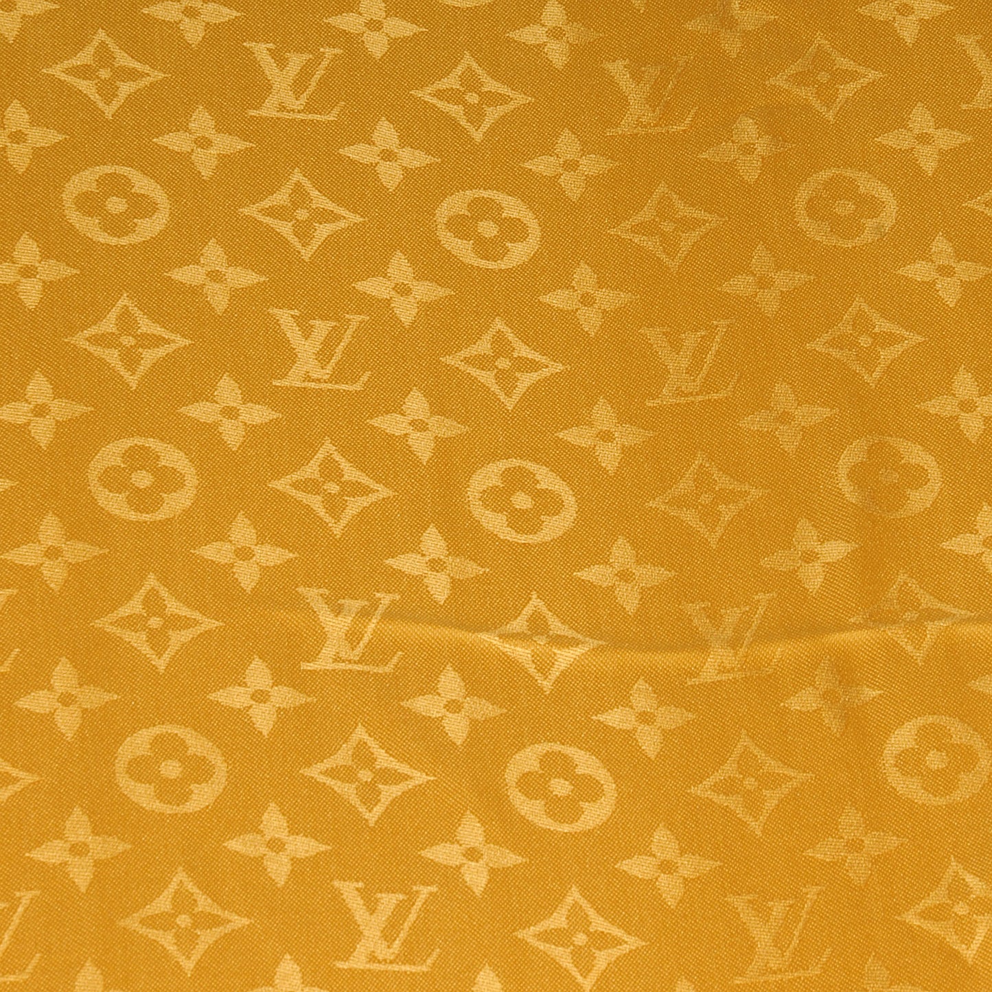 Wool Silk Monogram Shawl Safran