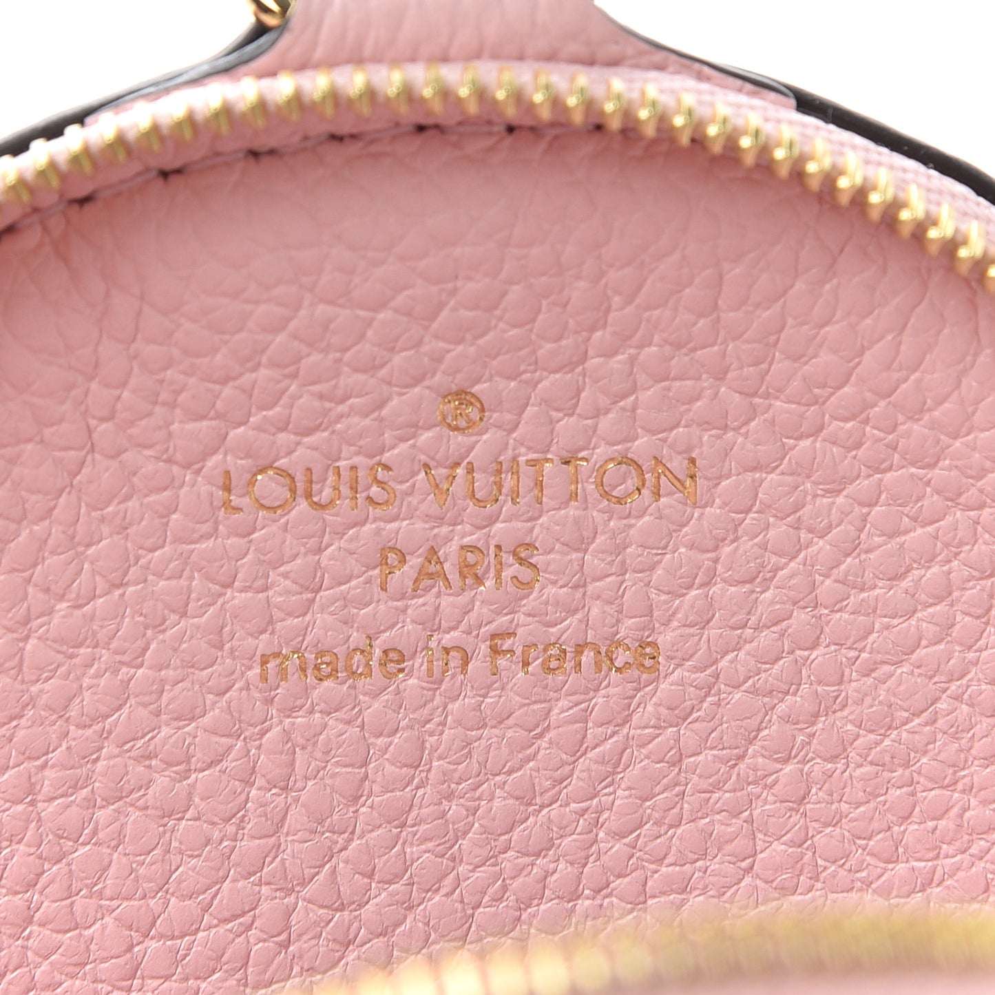 Calfskin By The Pool Papillon BB Round Coin Purse Rosebud