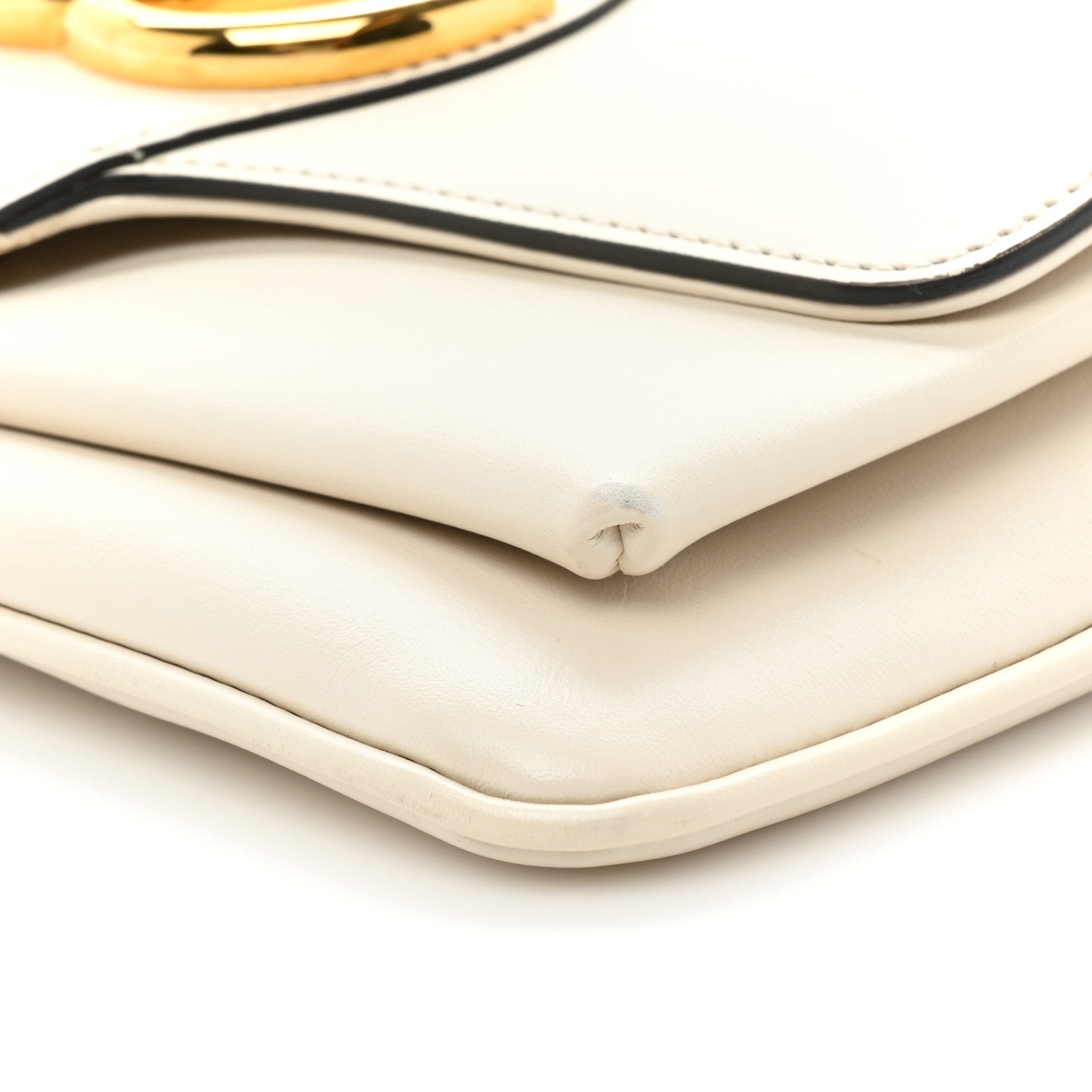 Gucci Calfskin Small Arli Flap Shoulder Bag Mystic White 9 of 13