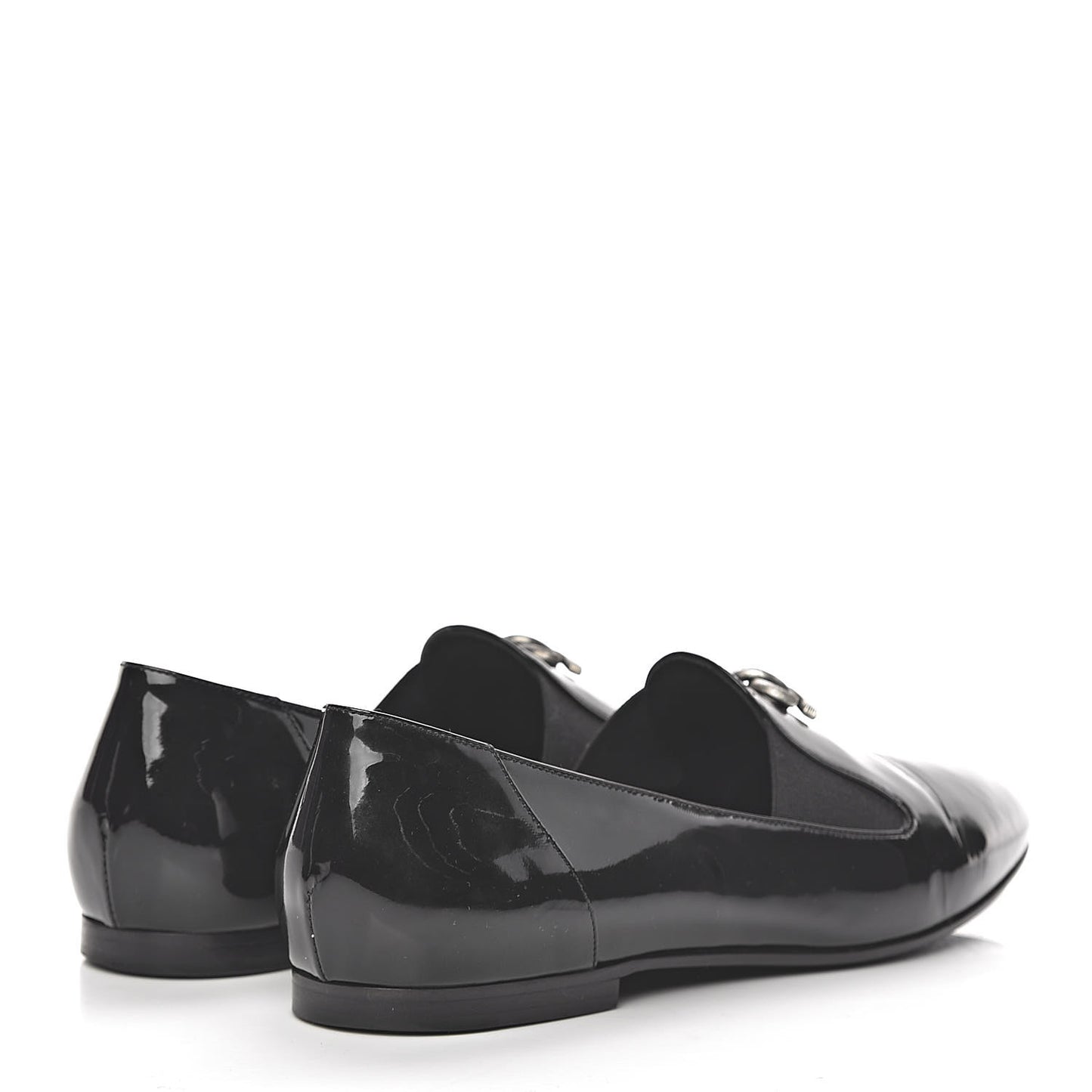 Patent CC Mocassin Loafers 40 Black