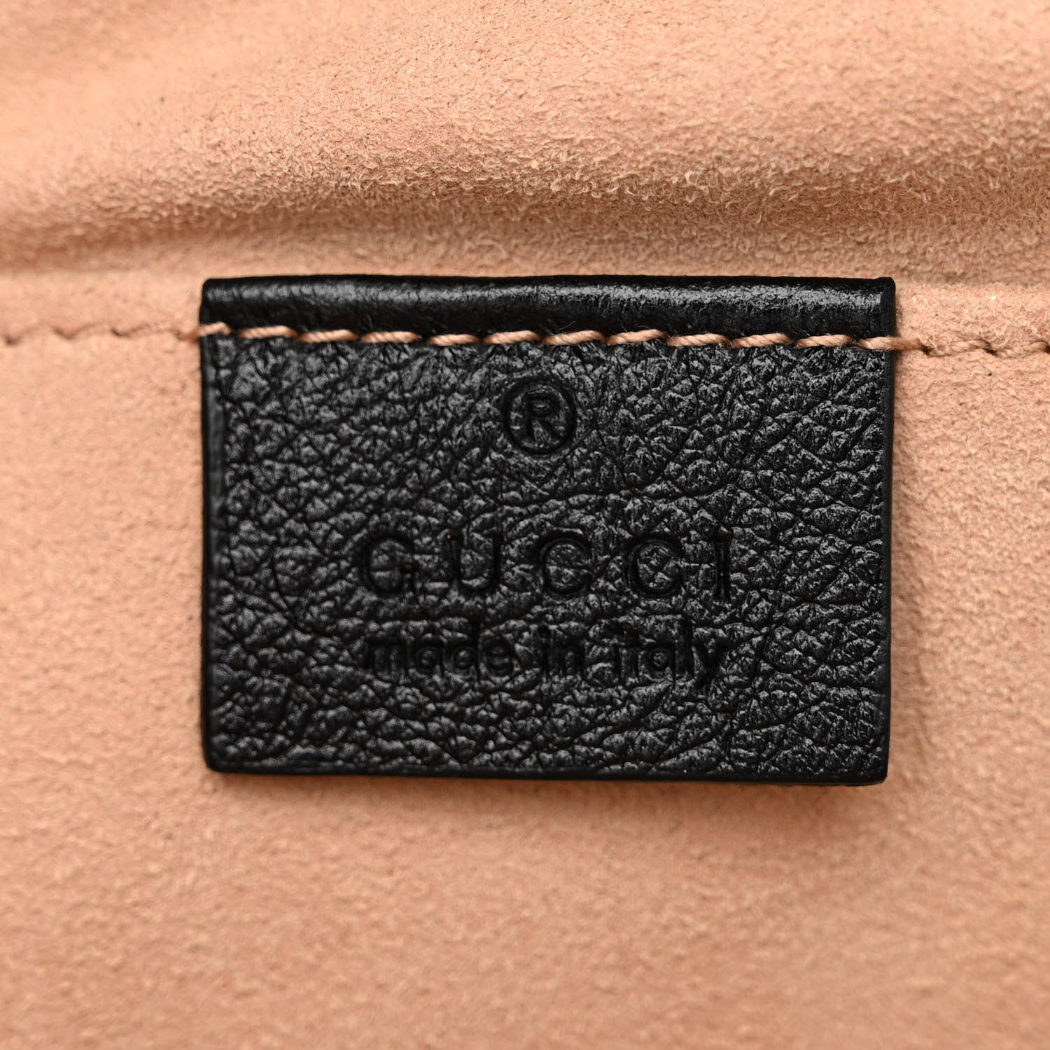 Gucci Monogram Matelasse Diagonal Small GG Marmont Chain Shoulder Bag Beige Black 6 of 10