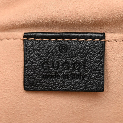 Gucci Monogram Matelasse Diagonal Small GG Marmont Chain Shoulder Bag Beige Black 6 of 10