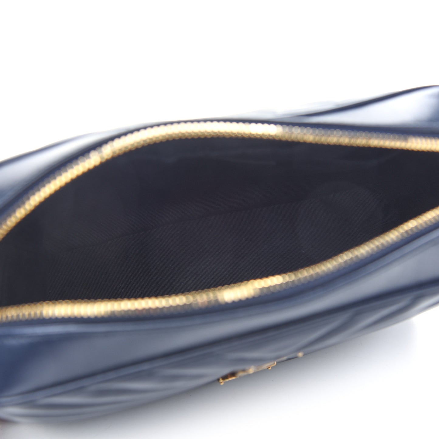 Calfskin Matelasse Monogram Lou Camera Bag Navy