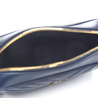 Saint Laurent Calfskin Matelasse Monogram Lou Camera Bag Navy 5 of 10