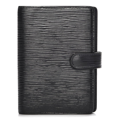 Louis Vuitton Epi Small Ring Agenda Cover Black 1 of 8