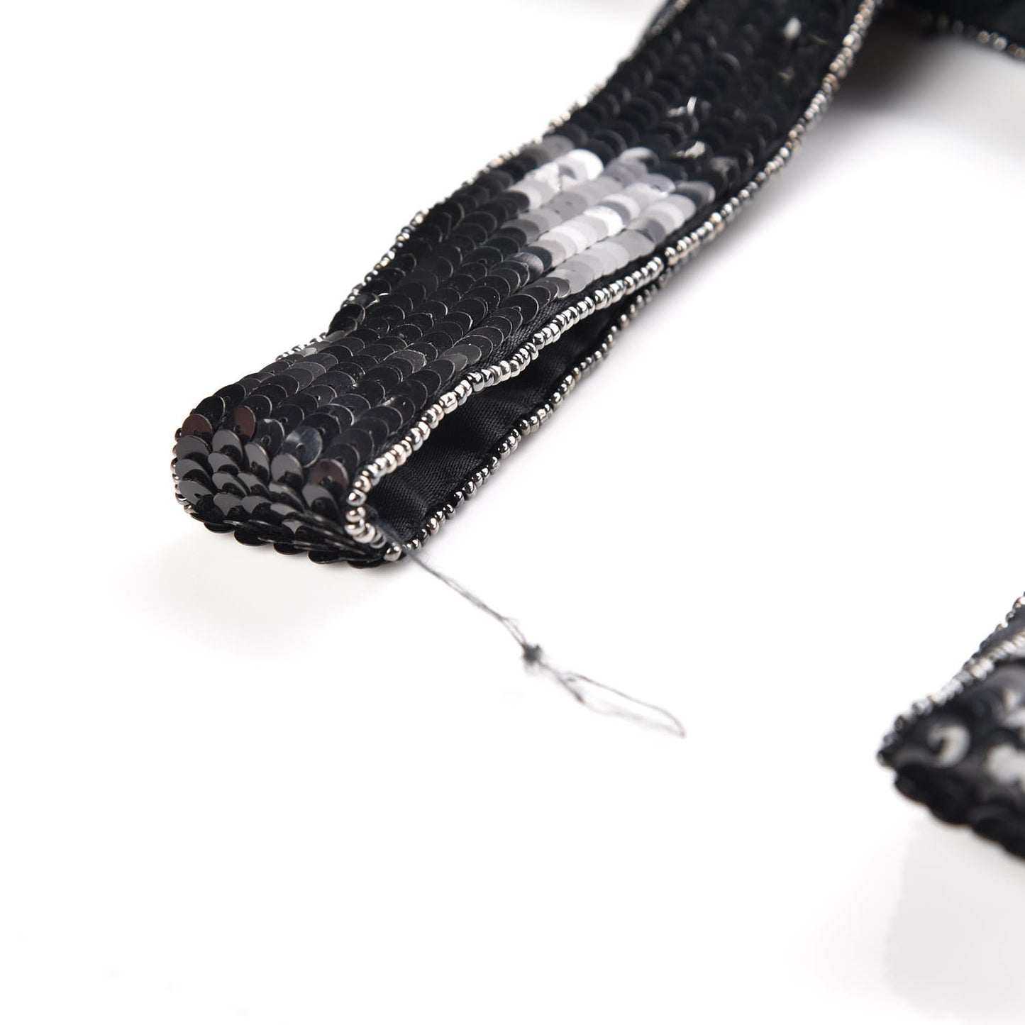 Sequin CC Evening Bag Black