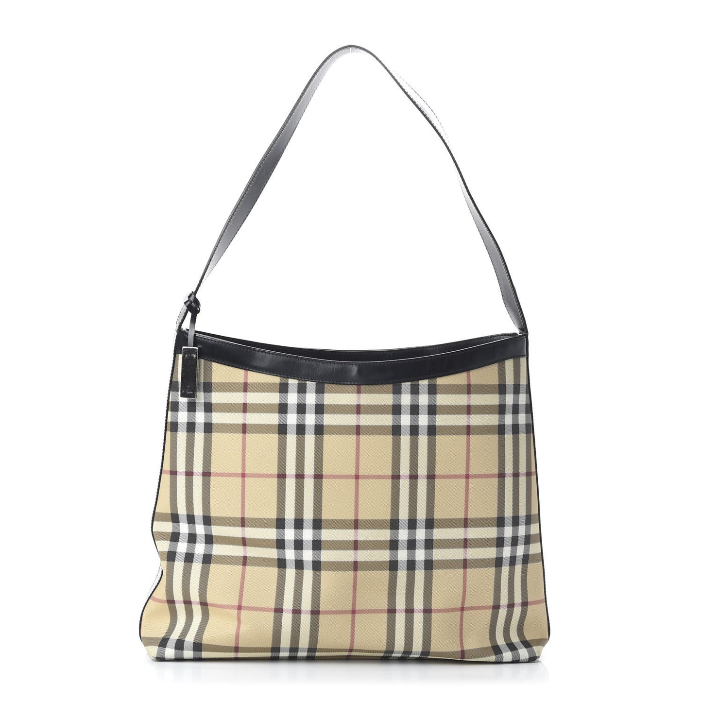 House Check Shoulder Bag Black