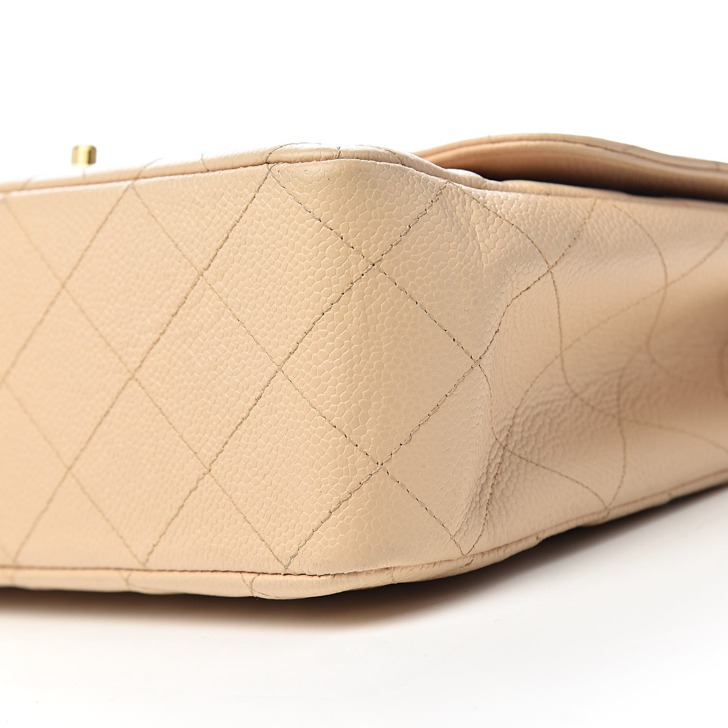 Chanel Caviar Quilted Jumbo Single Flap Beige Clair 14 of 15