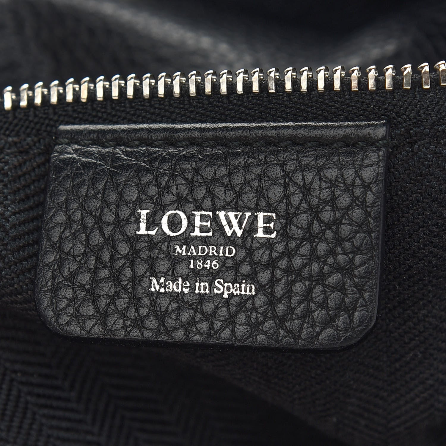 Loewe Calfskin Studded Flamenco Shoulder Bag Black 6 of 9