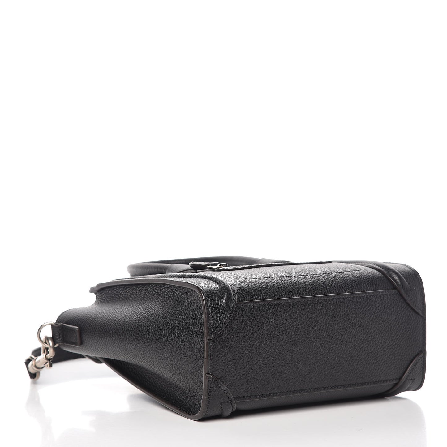 Drummed Calfskin Nano Luggage Black