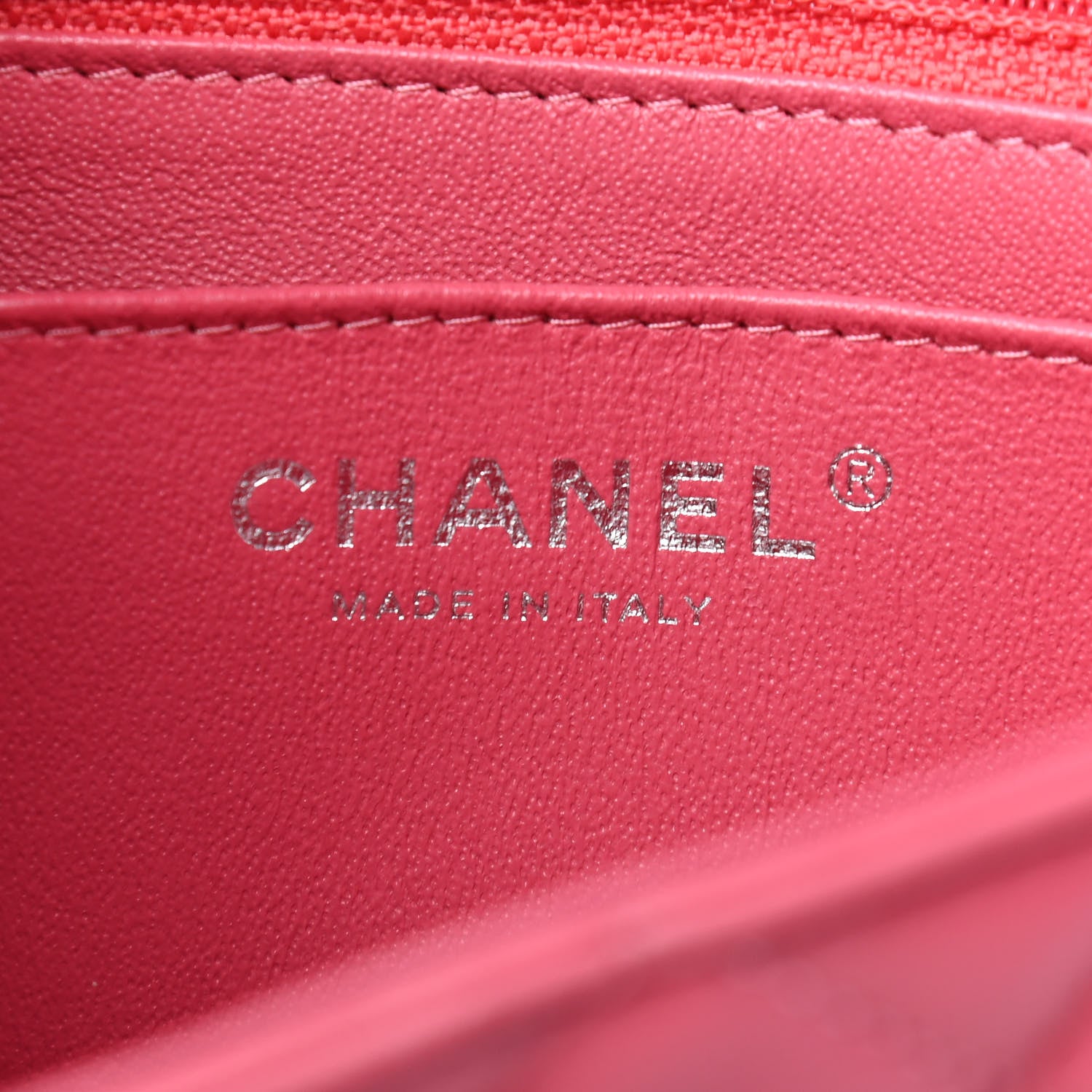 Chanel Lambskin Quilted Mini Rectangular Flap Pink 6 of 9