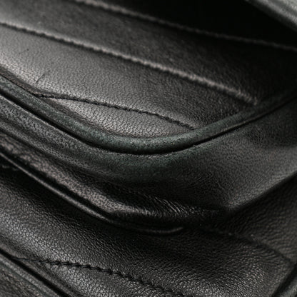 Saint Laurent Lambskin Matelasse Monogram Medium Niki Chain Satchel Black 11 of 12