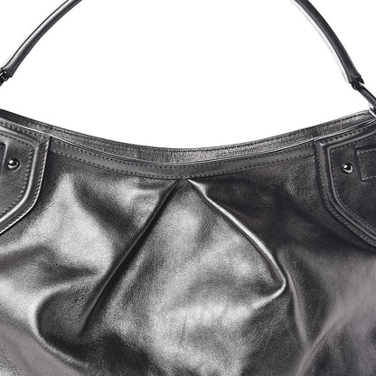 Burberry Metallic Calfskin Shoulder Bag Anthracite 7 of 9